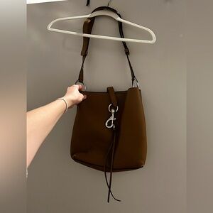 Designer Rebecca Minkoff Leather Multi-Pocket Tote / Work Bag | Light Brown